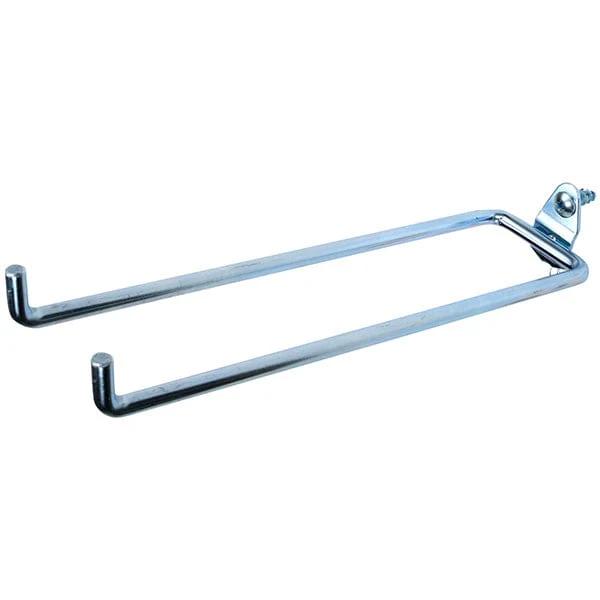 DuraHook 8 1/4"Double Rod, 80 Degree Pegboard Hook, 5 Pack